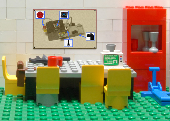 Szene aus dem Lego Escape Chain Level