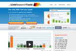 Screenshot der Linkresearchtools Website
