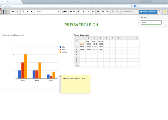 Screenshot von say no to excel!